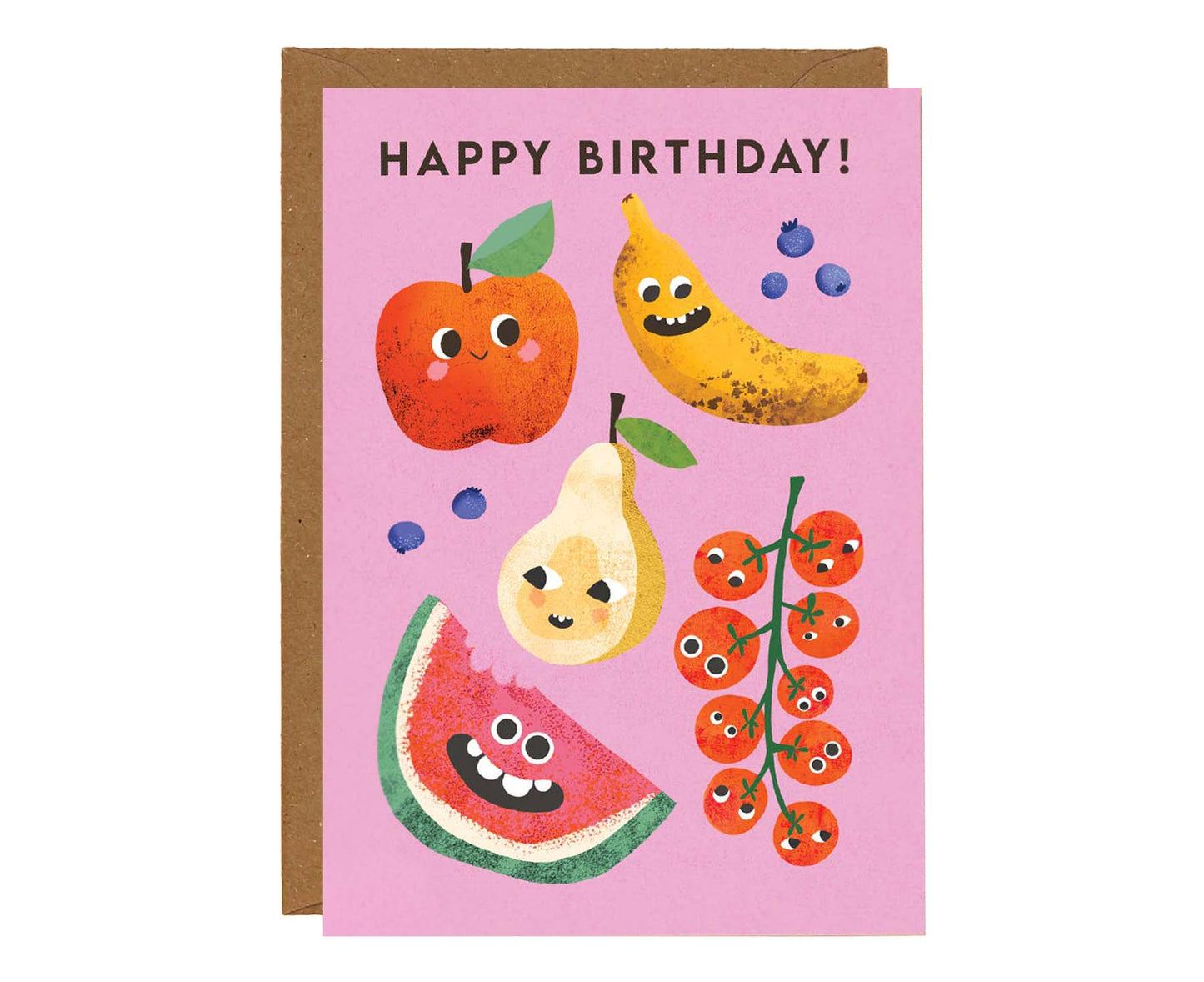 Pack of 6 Funny Faces Kids Birthday Cards