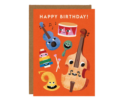 Pack of 6 Funny Faces Kids Birthday Cards