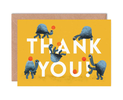 Pack of 6 Assorted Animals Thank You Cards