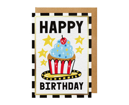 Happy Birthday Cupcake Birthday Card