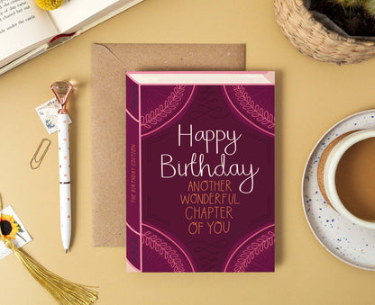 Another Wonderful Chapter Of You Book Birthday Card