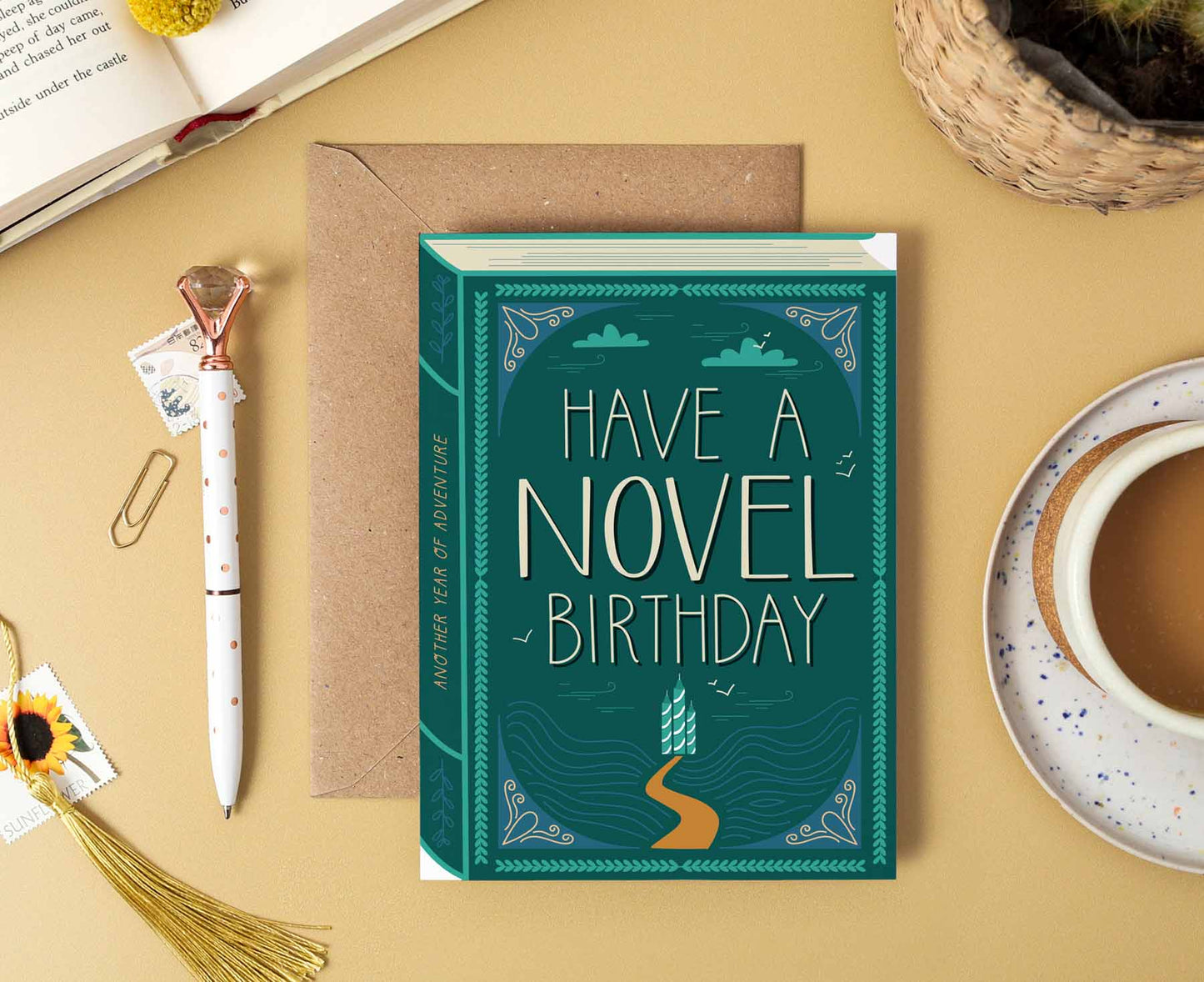 Have A Novel Birthday Book Birthday Card