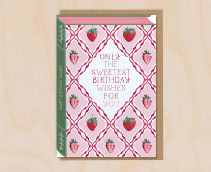 Sweetest Birthday Wishes Book Birthday Card