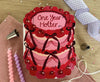 One Year Hotter Spot Varnish Cutout Cake Birthday Card