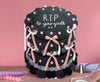 RIP To Your Youth Spot Varnish Cutout Cake Birthday Card