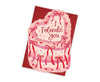 I Tolerate You Spot Varnish Cutout Cake Valentine's / Anniversary Card