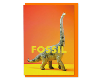 Fossil Dinosaur Toy Birthday Card