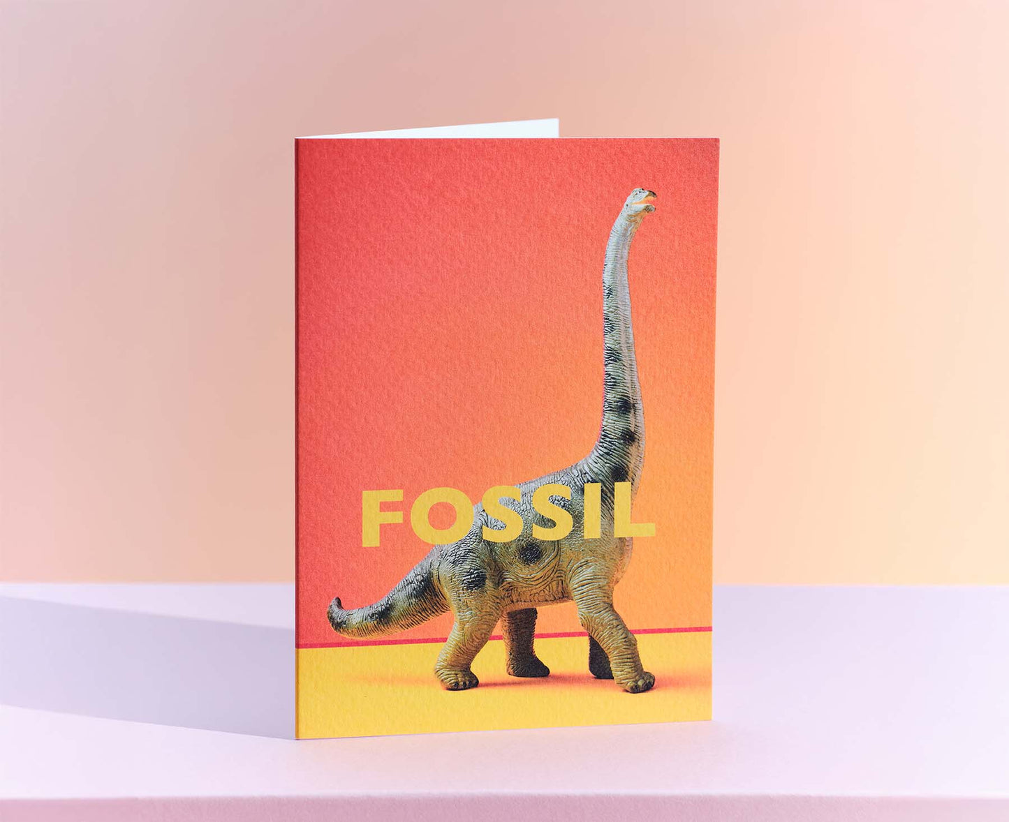 Fossil Dinosaur Toy Birthday Card