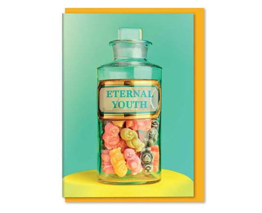 Eternal Youth Medicine Jar Birthday Card
