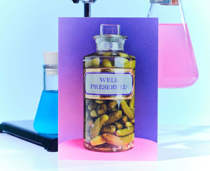 Well Preserved Medicine Jar Birthday Card