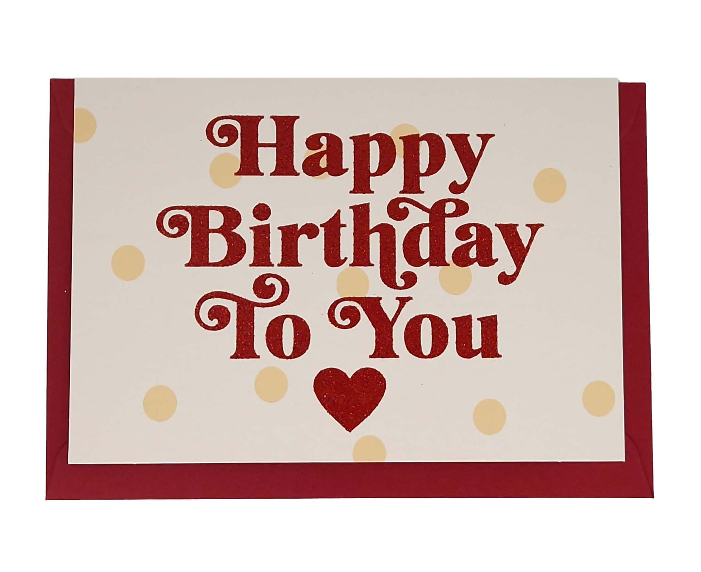 Happy Birthday To You Glitter Birthday Card