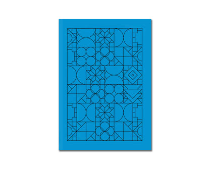 A5 Geo Series Tabriz Blue Journal / Notebook