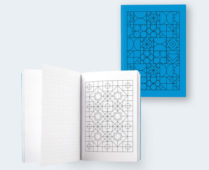 A5 Geo Series Tabriz Blue Journal / Notebook