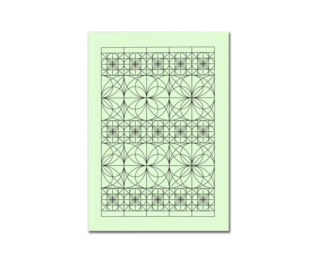 A5 Geo Series Powder Green Journal / Notebook