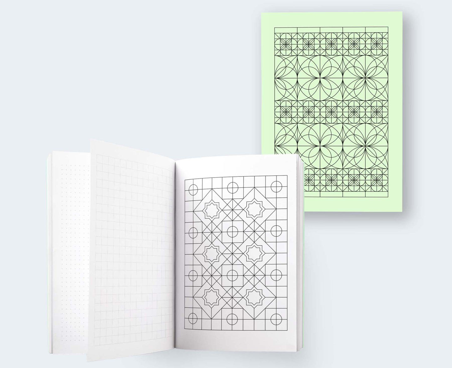 A5 Geo Series Powder Green Journal / Notebook