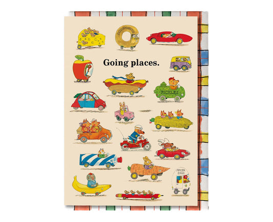 Going Places Richard Scarry Greeting Card