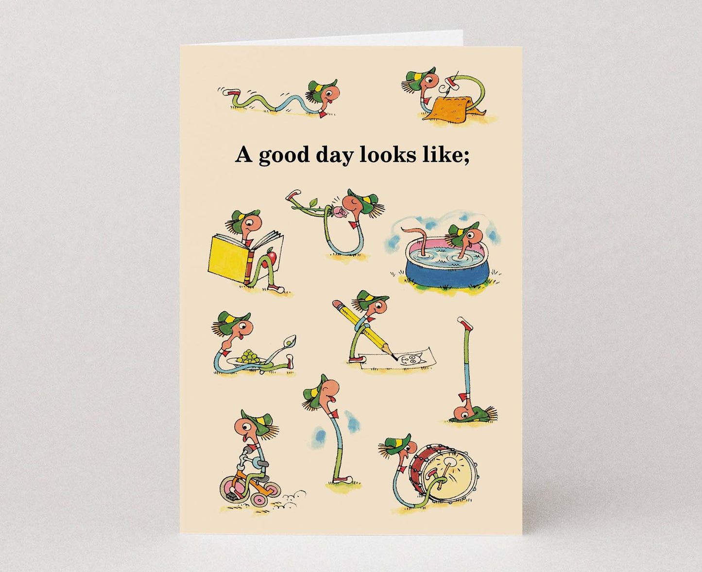 A Good Day Looks Like Richard Scarry Card
