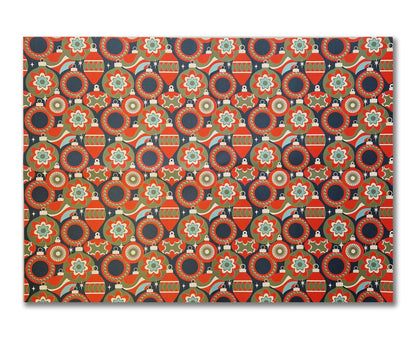 Mid Century Vintage Baubles Wrapping Paper