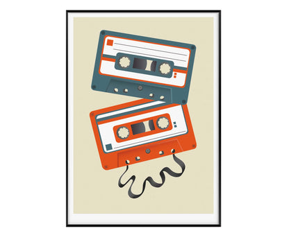 Mixtape Cassettes Print