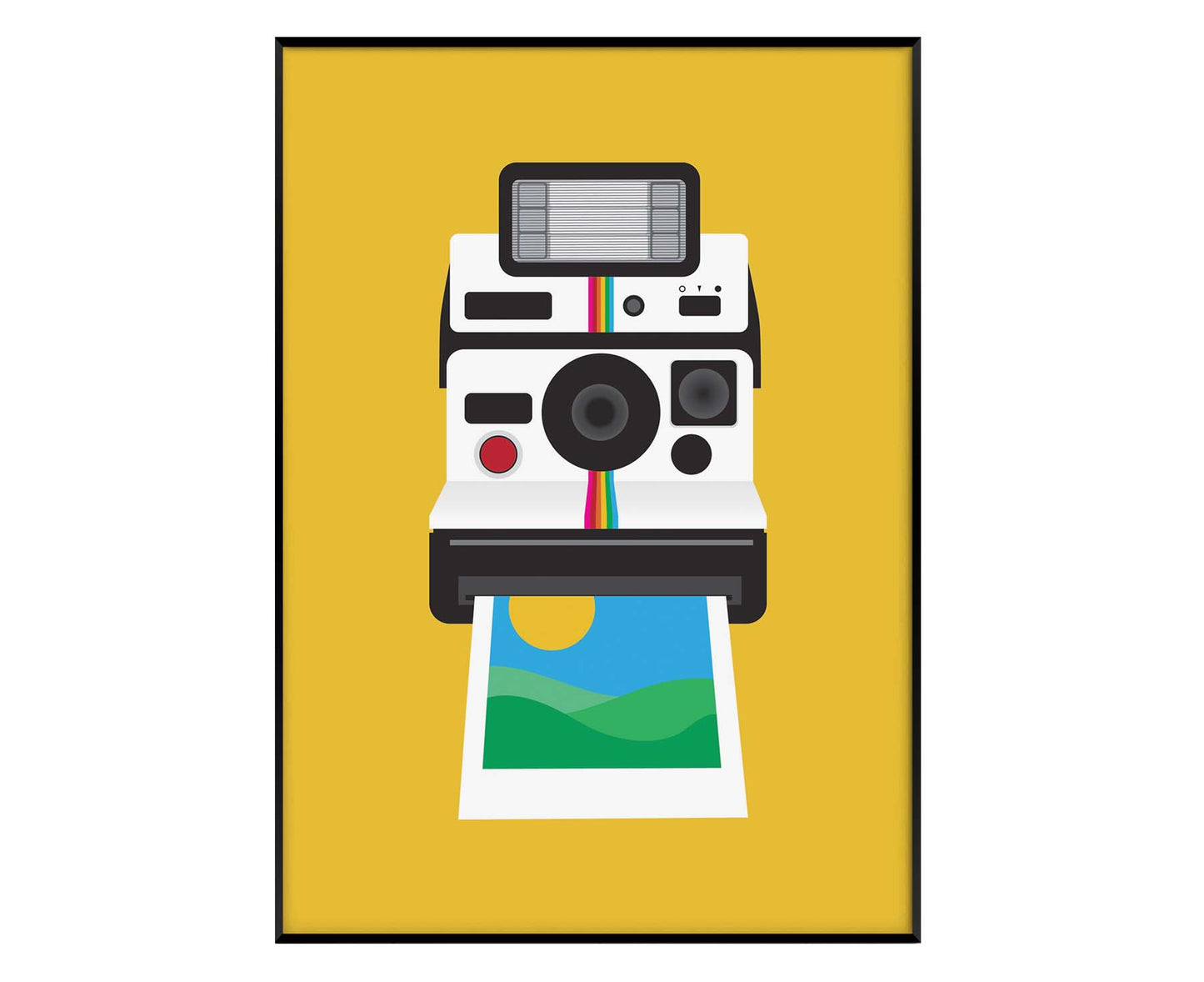 Instant Camera Landscape Print