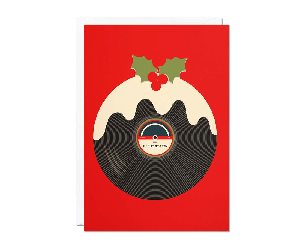 Vinyl Pudding Christmas Card