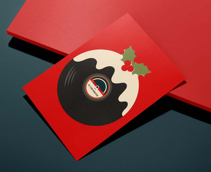 Vinyl Pudding Christmas Card