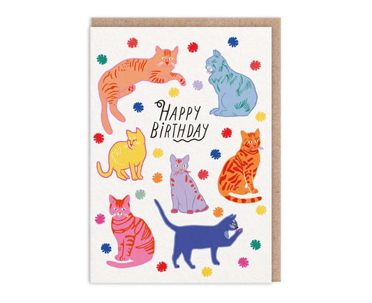 Cats Happy Birthday Card
