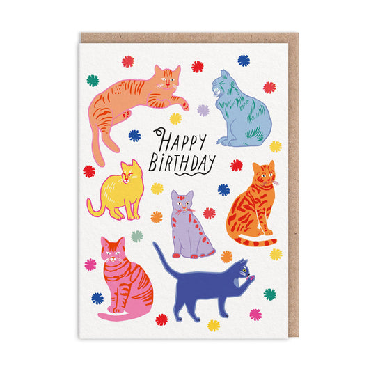 Cats Happy Birthday Card