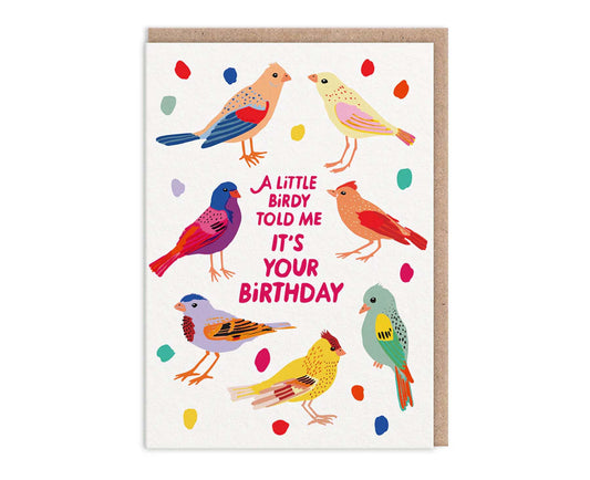 Birdies Happy Birthday Card