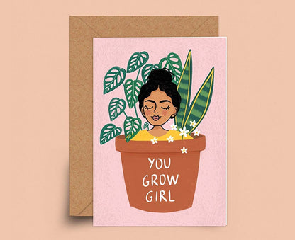 You Grow Girl card