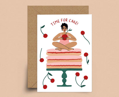 Time For Cake Birthday card