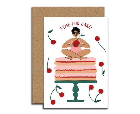 Time For Cake Birthday card