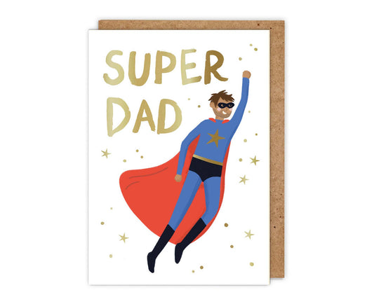 Super Dad Gold Foiled Father's Day Card