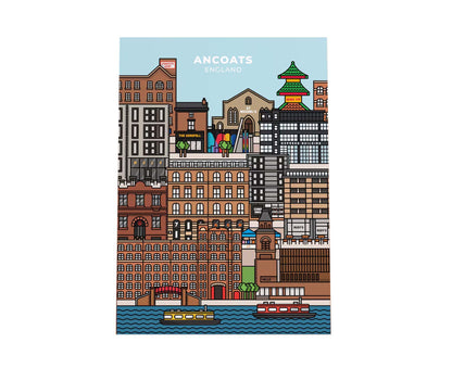 Manchester Ancoats Landmarks Print