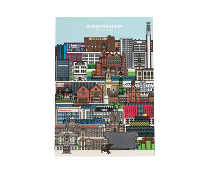 Birmingham Landmarks Print