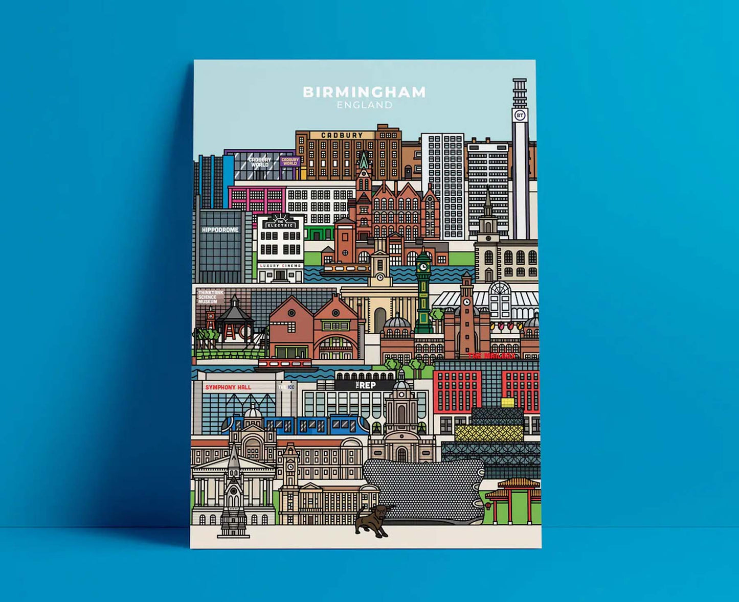 Birmingham Landmarks Print