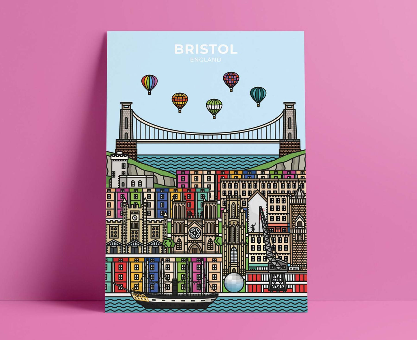 Bristol Landmarks Print