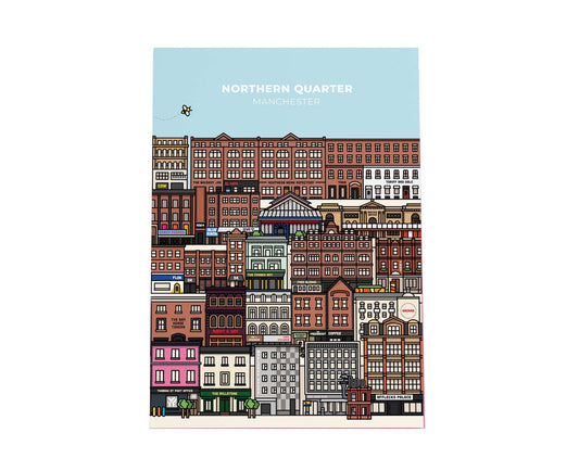 Manchester Northern Quarter Landmarks Print