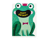 Hoppy Birthday Frog Die Cut Kids Birthday Card