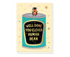 Clever Human Bean Gold Foiled Graduation Card