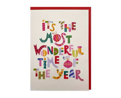 Most Wonderful Time Of The Year Pack of 6 Christmas Cards