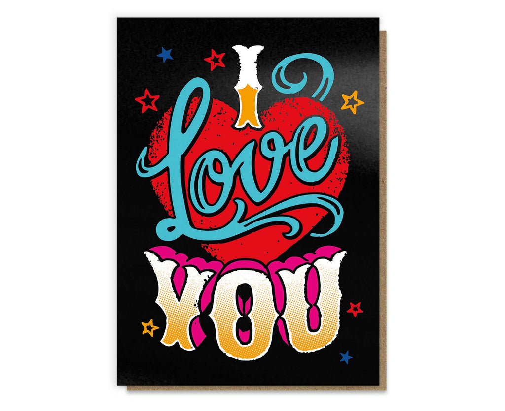 I Love You Tattoo Valentines / Anniversary Card