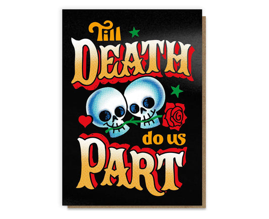 Til Death Do Us Part Tattoo Wedding Card