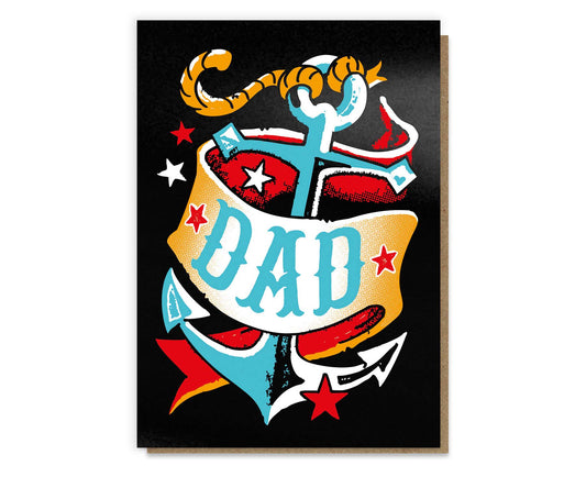 Dad Tattoo Card