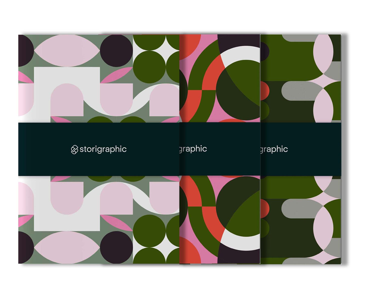 Pack of 3 Imprint Series A6 Blank Notebooks