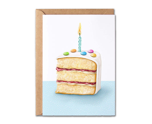 Slice of Birthday Cake Birthday Card