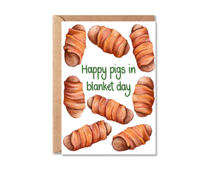 Pigs in Blankets Christmas Card