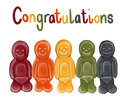 Congratulations On Your Baby Jelly Babies New Baby Card