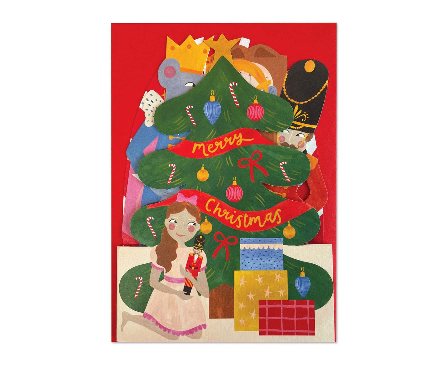 Nutcracker Scene Concertina Christmas card