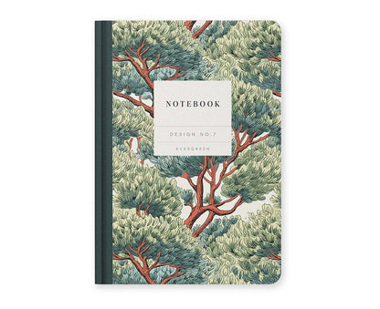 Evergreen Tree Canopy A5 Hardback Lined Notebook